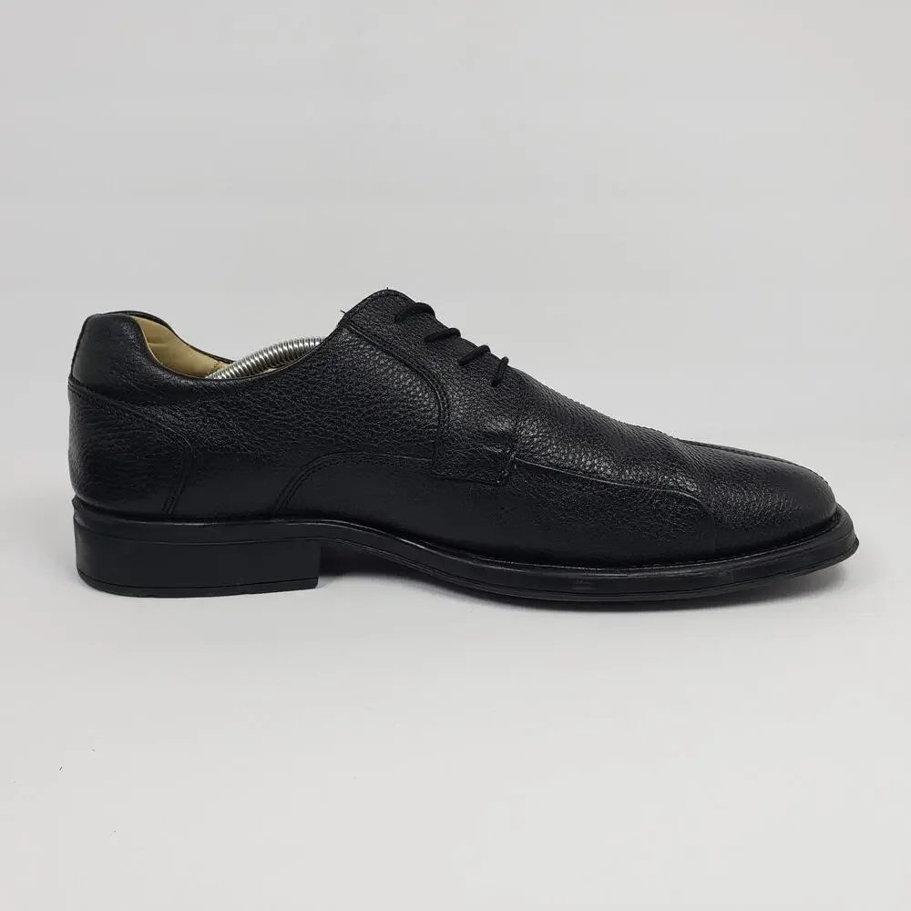 Studio Belvedere Bay Bridge Mens Sz 15 D Black Pebble Leather Oxford Formal Shoe